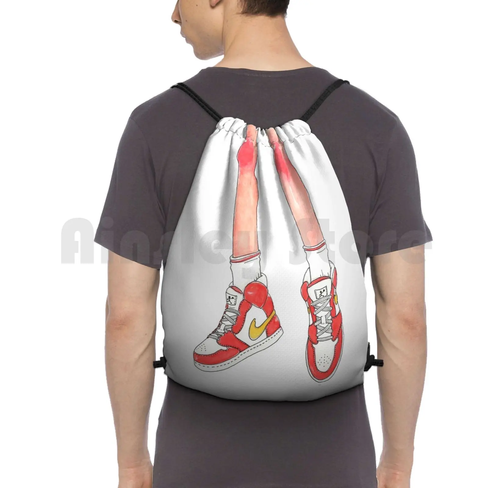Sneakers Backpack Drawstring Bag Riding Climbing Gym Bag Sport Sports Basketball Player Ball Red Yellow Process Trust The
Sneakers Backpack Drawstring Bag Riding Climbing Gym Bag Sport Sports Basketball Player Ball Red Yellow Process Trust The