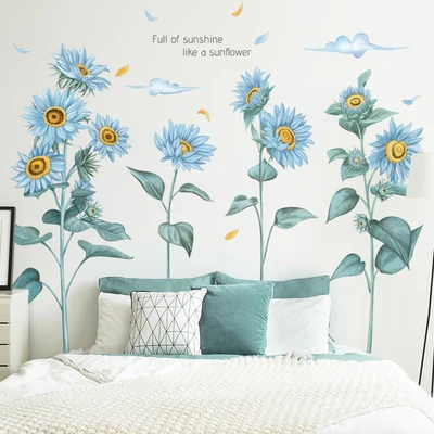 Blue Sunflower Vinyl Decal Wall Stickers Girl Skirting Decorative Wall Decals Bedroom Wall Decal Stickers Wall Papers Home Decor
Blue Sunflower Vinyl Decal Wall Stickers Girl Skirting Decorative Wall Decals Bedroom Wall Decal Stickers Wall Papers Home Decor