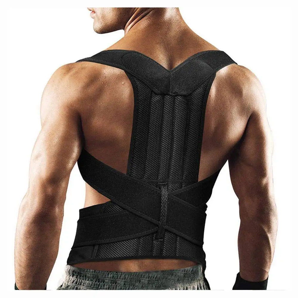 Upper Back Pain Posture Corrector for Men Body Shapers 4XL Shoulder Support Belt Adult Kids Spine Protector Lumbar Braces Women | Мужская