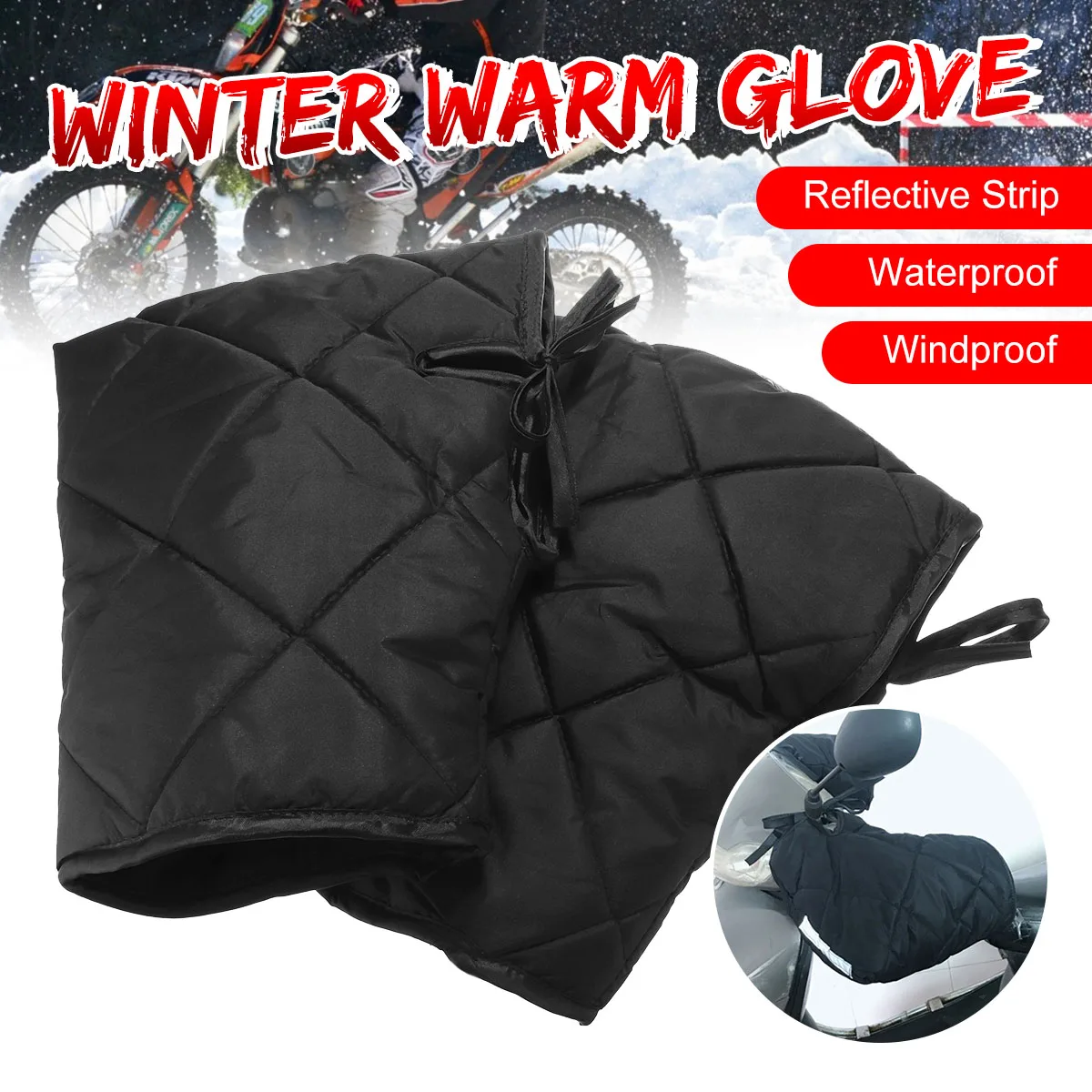 Motorcycle Scooter Winter Warm Handlebar Gloves Hand Muffs Waterproof Universal for Motorcycles Scooters
Motorcycle Scooter Winter Warm Handlebar Gloves Hand Muffs Waterproof Universal for Motorcycles Scooters