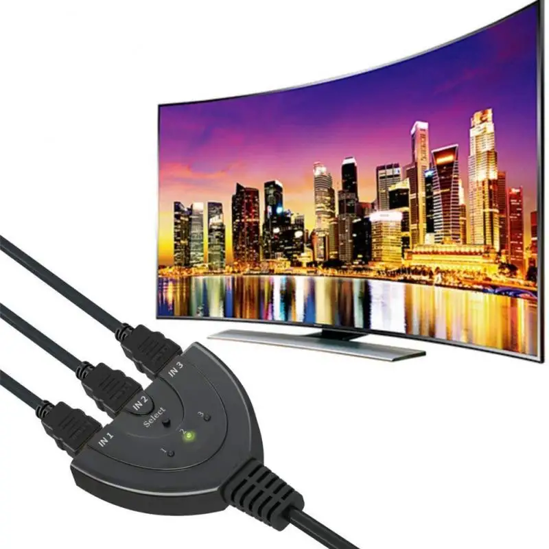2K HDMI-compatible Video Switcher Splitter 1080P 3 in 1 out Port Hub 2K 3D Mini 3 Port Switch for DVD HDTV Xbox PS3 PS4
2K HDMI-compatible Video Switcher Splitter 1080P 3 in 1 out Port Hub 2K 3D Mini 3 Port Switch for DVD HDTV Xbox PS3 PS4