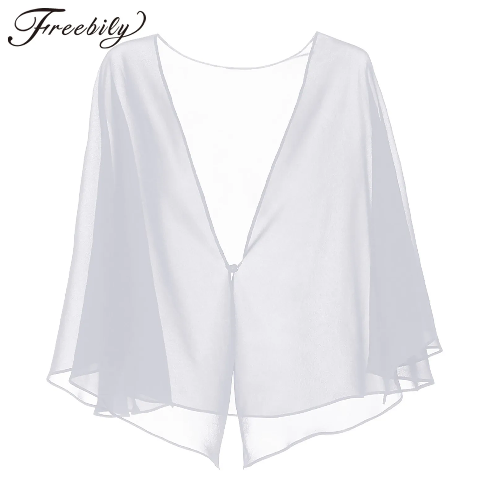 Fashion Women's Chiffon Bolero Cover Ups Shawls Wrap Shrug Elegant Women Evening Cape Beach Summer Sun Protection Coverups Cape
Fashion Women's Chiffon Bolero Cover Ups Shawls Wrap Shrug Elegant Women Evening Cape Beach Summer Sun Protection Coverups Cape