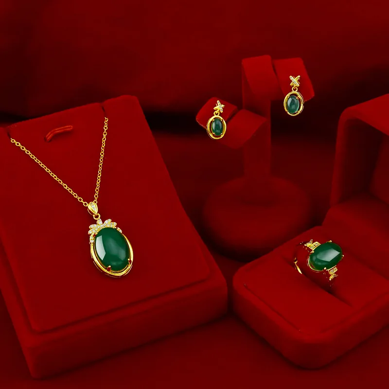 KOREAN 14K GOLD JEWELRY CHAIN CHOKER NECKLACE PENDANT FOR WOMEN WEDDING ENGAGEMENT RING NATRUAL EMERALD JADE GEMSTONE EARRING
KOREAN 14K GOLD JEWELRY CHAIN CHOKER NECKLACE PENDANT FOR WOMEN WEDDING ENGAGEMENT RING NATRUAL EMERALD JADE GEMSTONE EARRING