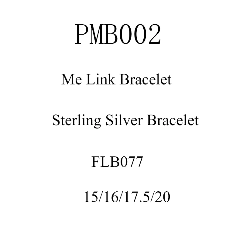 Me Link Bracelet 925 Sterling Silver Jewelry Fashion Bracelets For Woman DIY Fashion Jewelry Making
Me Link Bracelet 925 Sterling Silver Jewelry Fashion Bracelets For Woman DIY Fashion Jewelry Making