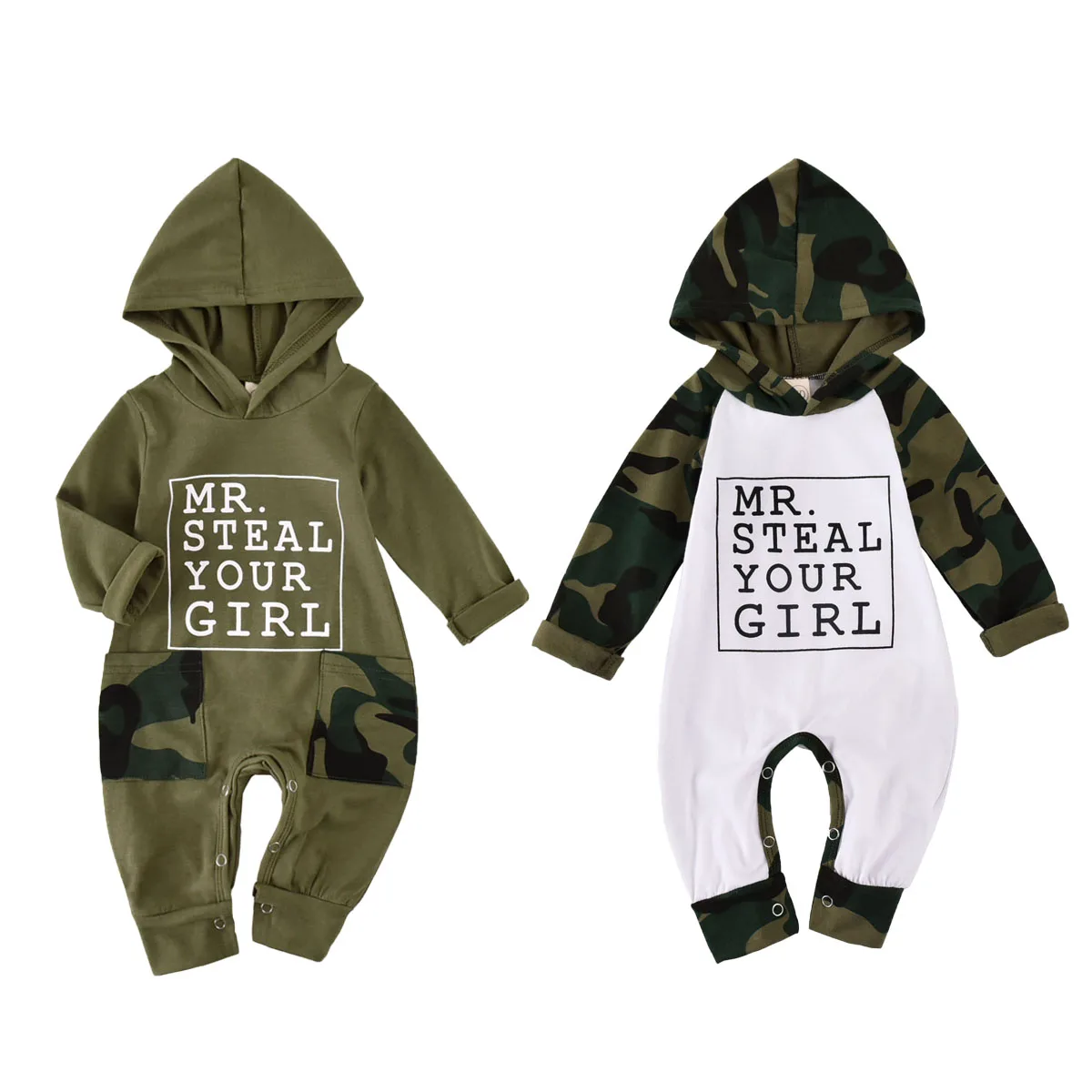 2020 Autumn Newborn Baby Boys Clothing Long Sleeve Camouflage Romper Cotton Hooded Jumpsutis 0-18M Toddler Clothes
2020 Autumn Newborn Baby Boys Clothing Long Sleeve Camouflage Romper Cotton Hooded Jumpsutis 0-18M Toddler Clothes