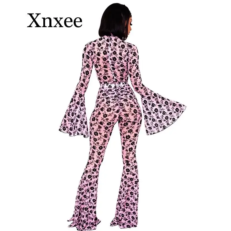 Party Club Sexy 2 Piece Set Women Outfits Festival Mesh Floral Two Piece Set Bodysuit Top and Flare Pants Women Matching Sets
Party Club Sexy 2 Piece Set Women Outfits Festival Mesh Floral Two Piece Set Bodysuit Top and Flare Pants Women Matching Sets