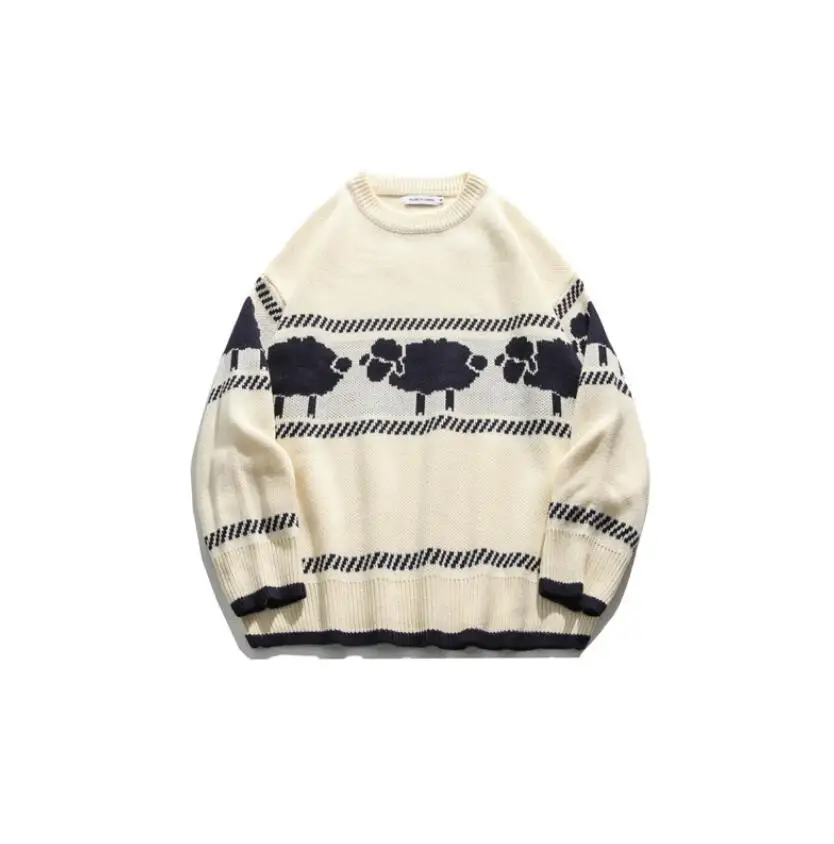 Funny Cotton sheep print Sweaters Men 2020 Winter High Streetwear Fashion Mens Pullovers O Neck Vintage Couple Sweaters w1379
Funny Cotton sheep print Sweaters Men 2020 Winter High Streetwear Fashion Mens Pullovers O Neck Vintage Couple Sweaters w1379
