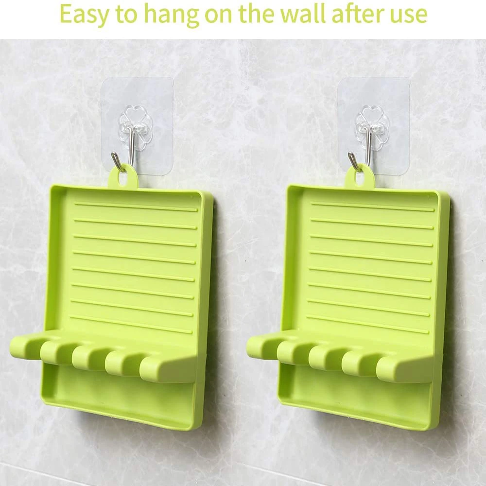 Hot Kitchen Organizer Spoon Holders Cooking Utensil Rest Storage With Drip Pad Kitchen Fork Non-Slip Pad Kitchen Accessories
Hot Kitchen Organizer Spoon Holders Cooking Utensil Rest Storage With Drip Pad Kitchen Fork Non-Slip Pad Kitchen Accessories