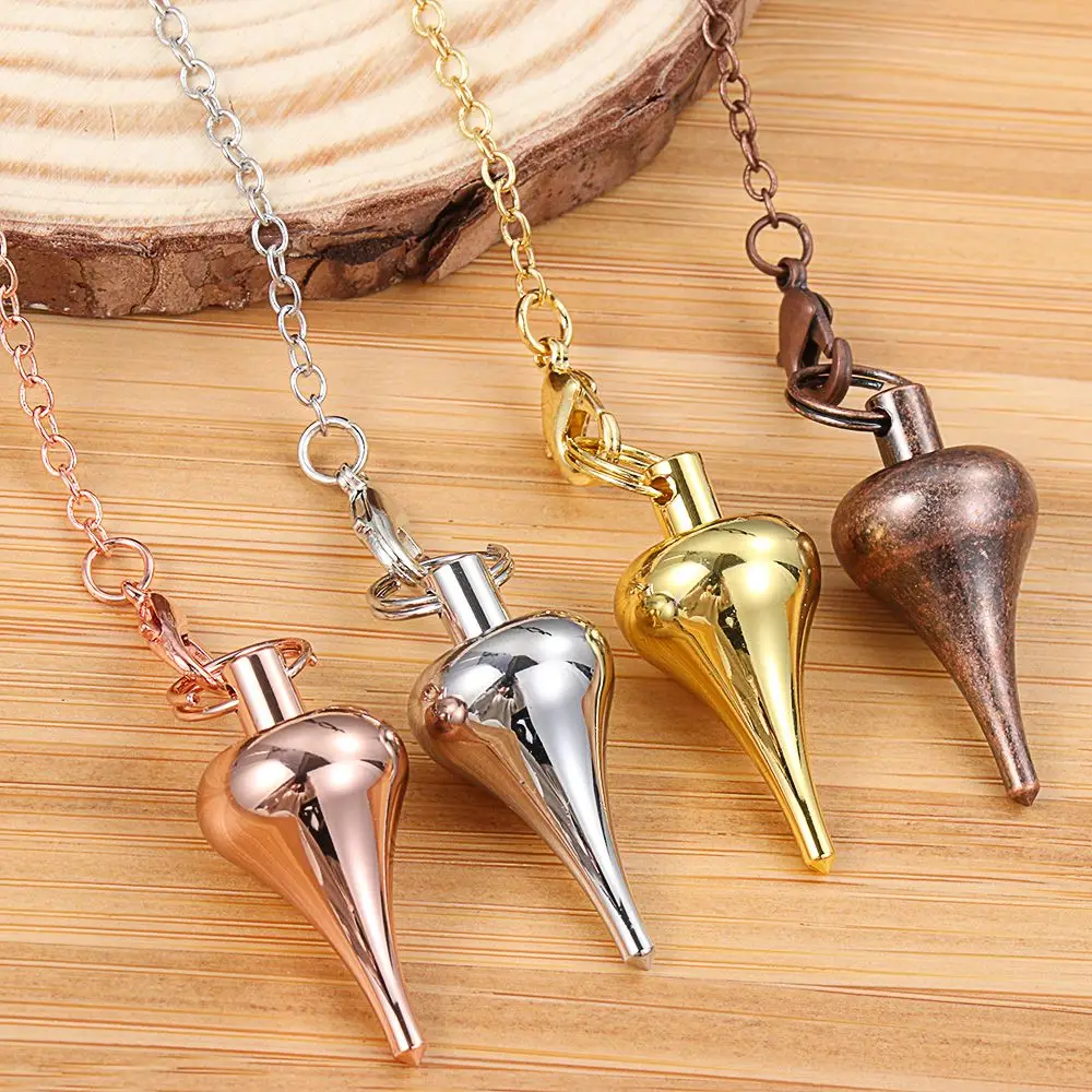 Fashion Jewelry Gold Silver Antique Copper Healing Dowsing Divination Metal Reiki Pendulum Pendant Screw Shape Pendule
Fashion Jewelry Gold Silver Antique Copper Healing Dowsing Divination Metal Reiki Pendulum Pendant Screw Shape Pendule