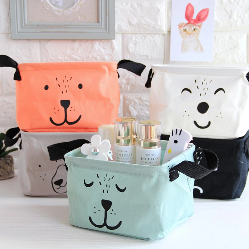 Cute Cartoon Cotton Linen Storage Basket Folding Toy Clothes Underwear Sundries Cosmetic Waterproof Organizer 20*16*14cm S75
Cute Cartoon Cotton Linen Storage Basket Folding Toy Clothes Underwear Sundries Cosmetic Waterproof Organizer 20*16*14cm S75