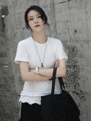 Dark wind summer new fashion fashion kneading flower leisure short-sleeved t-shirt
Dark wind summer new fashion fashion kneading flower leisure short-sleeved t-shirt