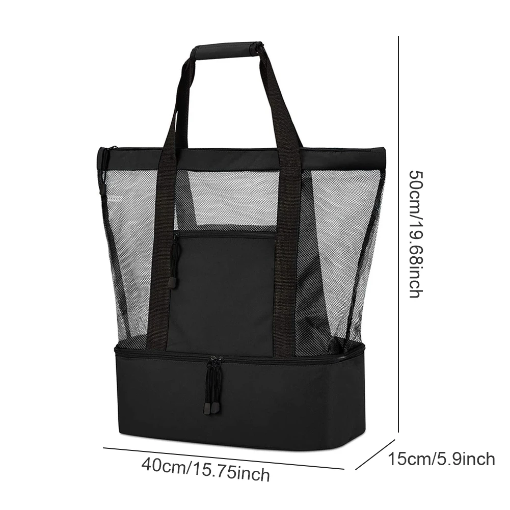 Insulated Cooler Bag Two-In-One Beach Bag High Capacity Double-Layer Transparent Fresh-Keeping Outdoor Picnic Tote Zipper Bag
Insulated Cooler Bag Two-In-One Beach Bag High Capacity Double-Layer Transparent Fresh-Keeping Outdoor Picnic Tote Zipper Bag