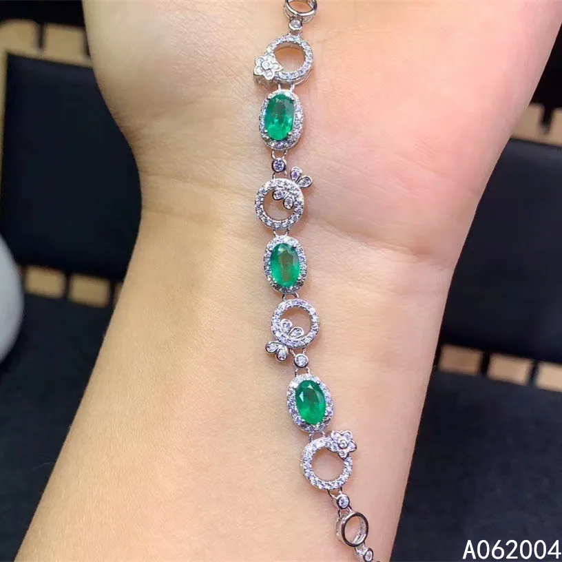 KJJEAXCMY Fine Jewelry 925 Sterling Silver inlaid gemstone Emerald women hand bracelet classic support test hot selling
KJJEAXCMY Fine Jewelry 925 Sterling Silver inlaid gemstone Emerald women hand bracelet classic support test hot selling