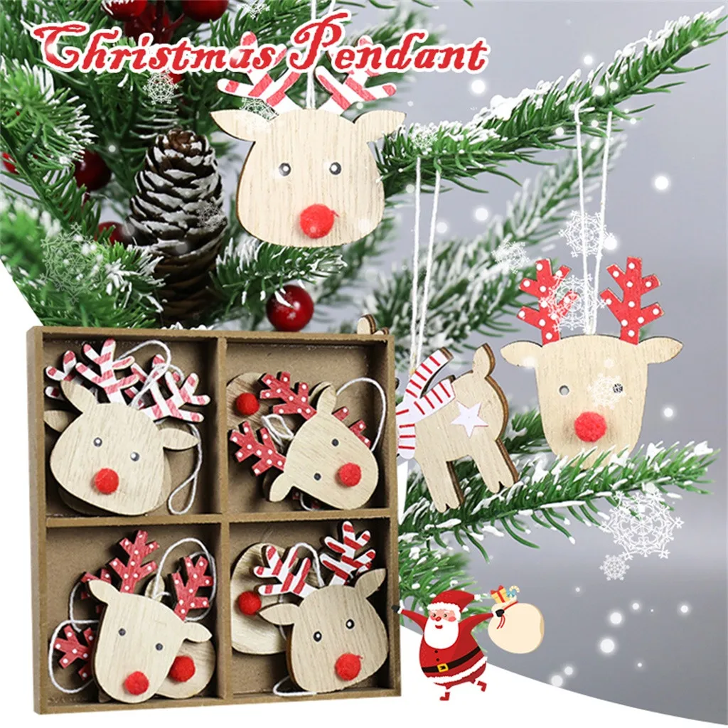 8pc Christmas Decoration Cartoon Wooden Pendants Ornaments Xmas Tree Ornament Diy Wood Crafts Kids Gift For Home Party Decor
8pc Christmas Decoration Cartoon Wooden Pendants Ornaments Xmas Tree Ornament Diy Wood Crafts Kids Gift For Home Party Decor