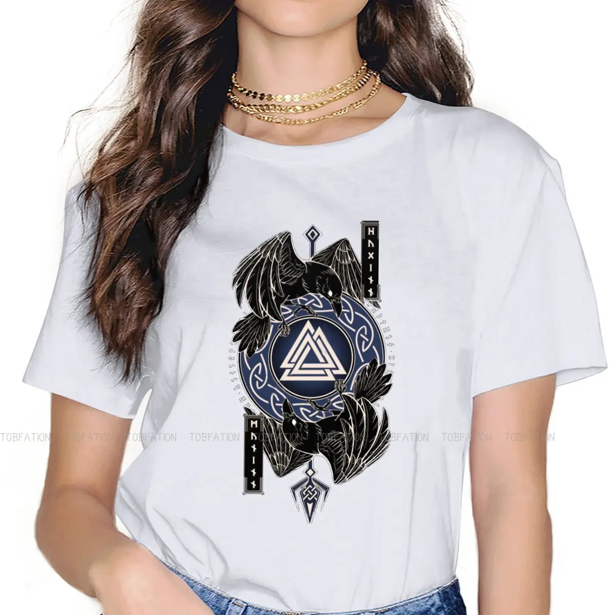 The Ravens Hugin Newest TShirts Viking Valhalla Grim Popular Woman Graphic Pure Cotton Tops T Shirt Round Neck Big Size
The Ravens Hugin Newest TShirts Viking Valhalla Grim Popular Woman Graphic Pure Cotton Tops T Shirt Round Neck Big Size