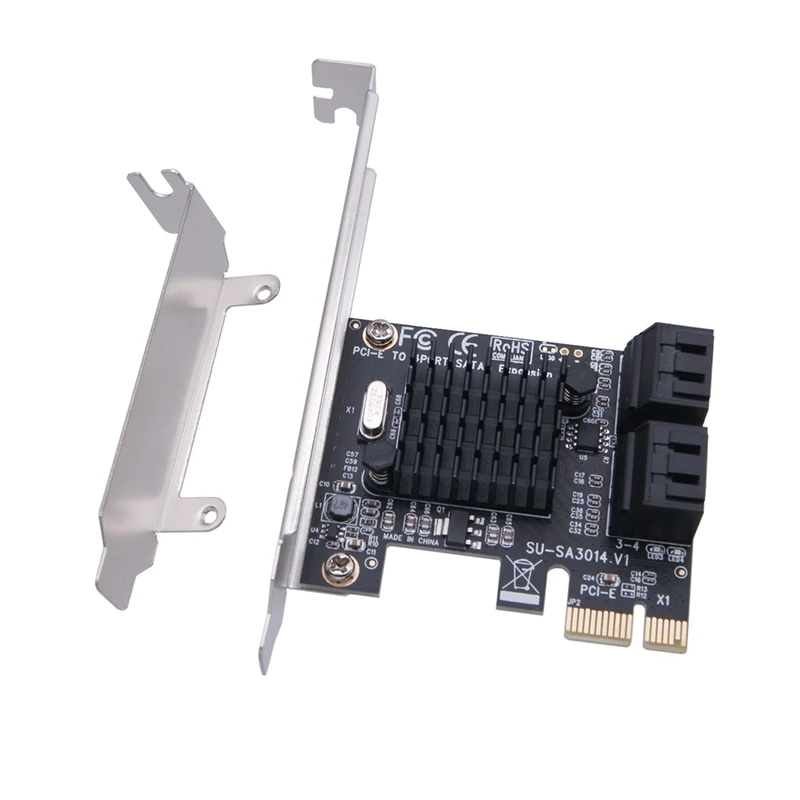 SATAIII Extender 4-Port Expansion Card 6Gbps PCI-E 1X To SATA3.0 IPFS Hard Drive Riser Card For Window MAC Linux
SATAIII Extender 4-Port Expansion Card 6Gbps PCI-E 1X To SATA3.0 IPFS Hard Drive Riser Card For Window MAC Linux