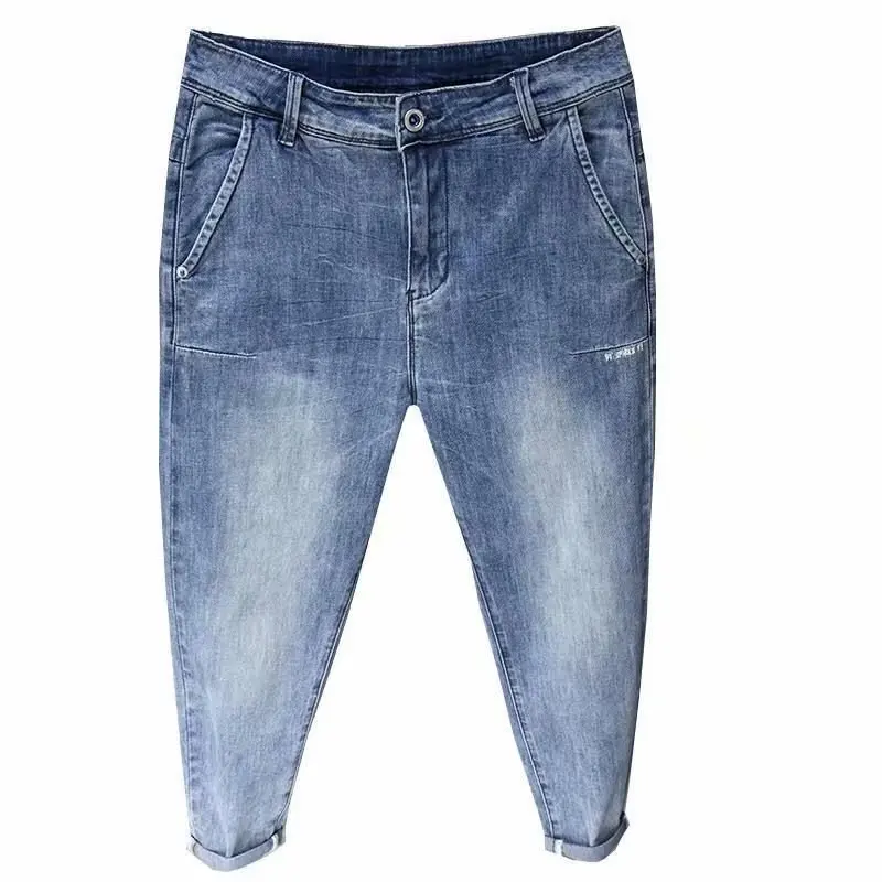 Summer small feet ankle lengthpants men's Korean trendy brand stretch denim jeans spring summer models men's thin harem pants
Summer small feet ankle lengthpants men's Korean trendy brand stretch denim jeans spring summer models men's thin harem pants