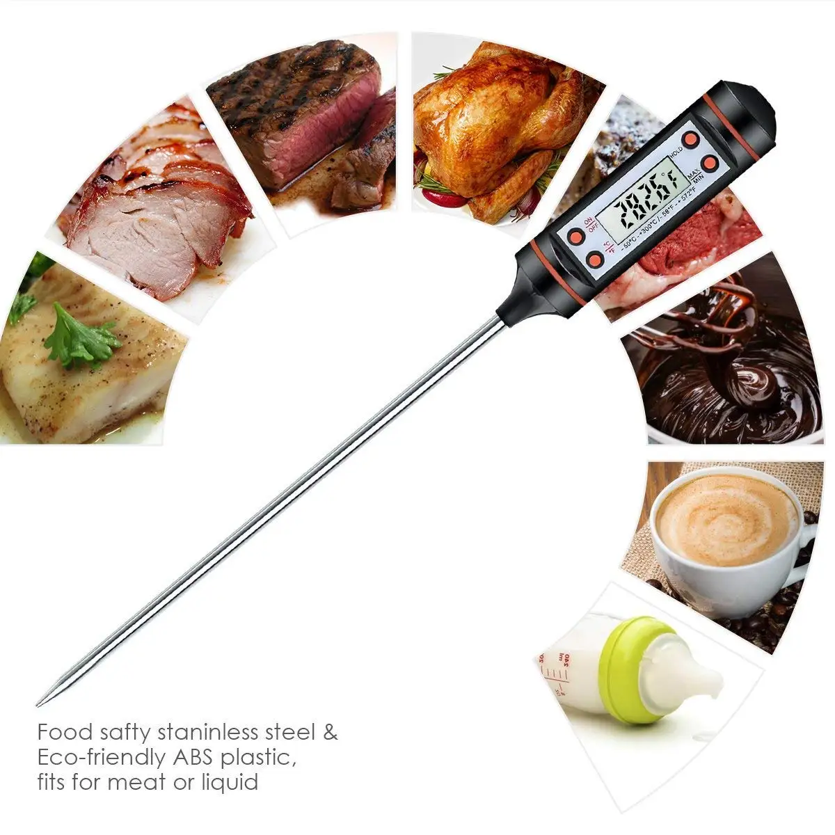 Digital Thermometer with 15cm Long Probe Candle Making Kits Measure Liquid Soy Paraffin Wax Baked Milk Meat BBQ wax melts
Digital Thermometer with 15cm Long Probe Candle Making Kits Measure Liquid Soy Paraffin Wax Baked Milk Meat BBQ wax melts