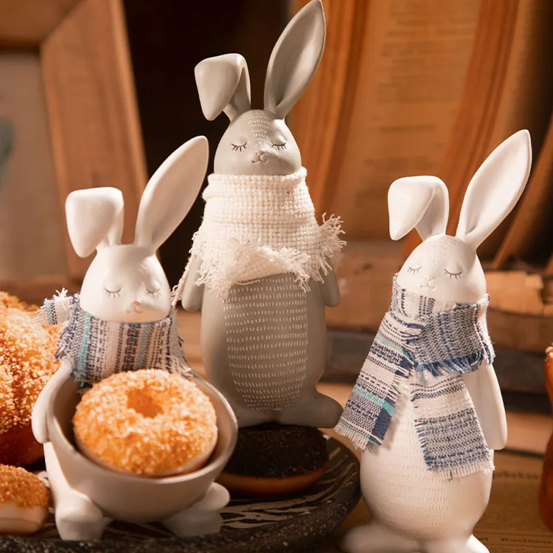 Nordic Resin Rabbit Sculpture Ornament Living Room Bedroom Desktop Animal Statue Craft Home Decoration Accessories Birthday Gift
Nordic Resin Rabbit Sculpture Ornament Living Room Bedroom Desktop Animal Statue Craft Home Decoration Accessories Birthday Gift