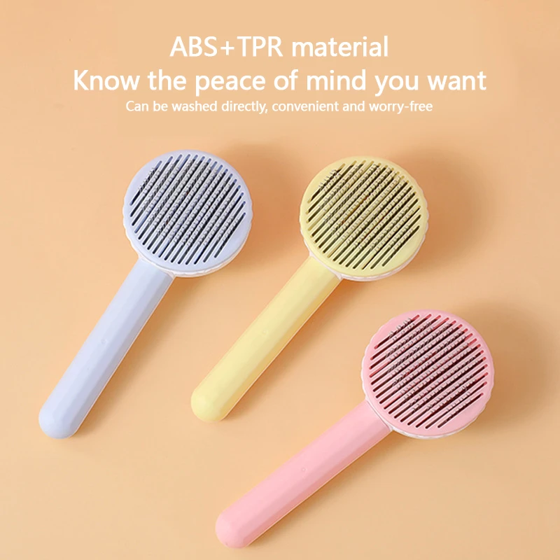 Dog Hair Comb Grooming Round Cleaning Hair Massage for Dogs Cat Huisdier Kat Borstel Zelfreinigende Slicker Brush Grooming Tool
Dog Hair Comb Grooming Round Cleaning Hair Massage for Dogs Cat Huisdier Kat Borstel Zelfreinigende Slicker Brush Grooming Tool