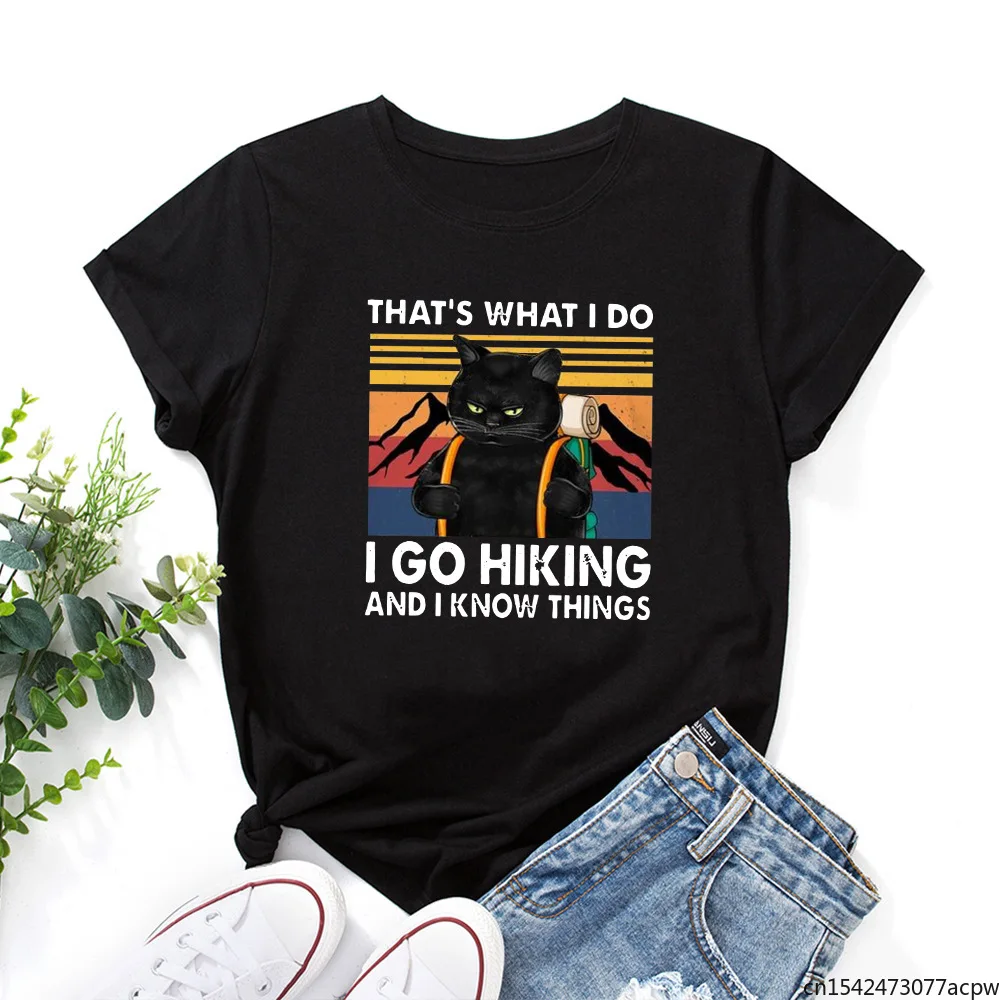 Funny Hiking Cat T Shirts Women Short Sleeve Summer Tops Graphic Female O-neck Tee
Funny Hiking Cat T Shirts Women Short Sleeve Summer Tops Graphic Female O-neck Tee