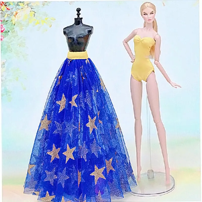 2pcs/set Blue Star Monokini Swimsuit Bikini & Skirt 1/6 BJD Doll Dress for Barbie Clothes Outfits Swimwear 11.5" Dolls Accessory
2pcs/set Blue Star Monokini Swimsuit Bikini & Skirt 1/6 BJD Doll Dress for Barbie Clothes Outfits Swimwear 11.5" Dolls Accessory