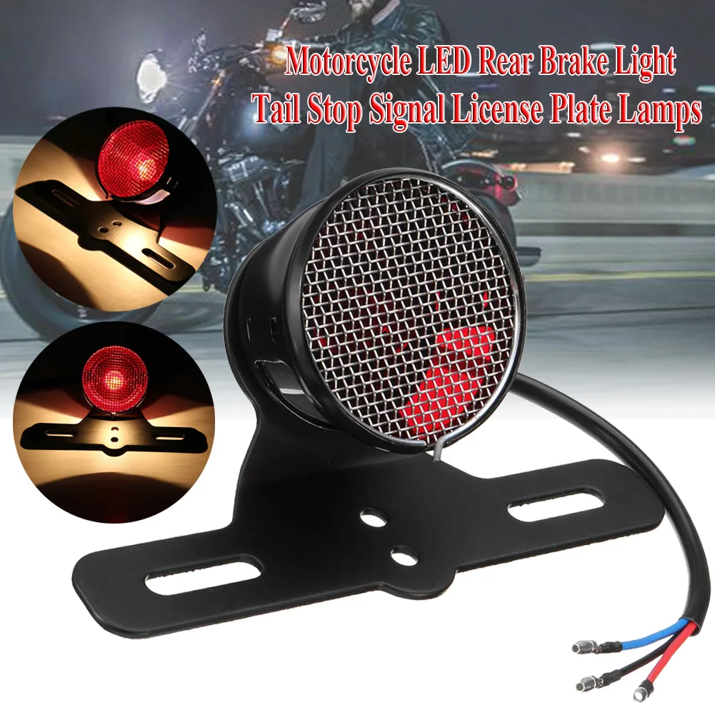 Universal Motorcycle LED Rear Brake Light Tail Stop Signal License Plate Lamps For Cafe Racer Bobber
Universal Motorcycle LED Rear Brake Light Tail Stop Signal License Plate Lamps For Cafe Racer Bobber