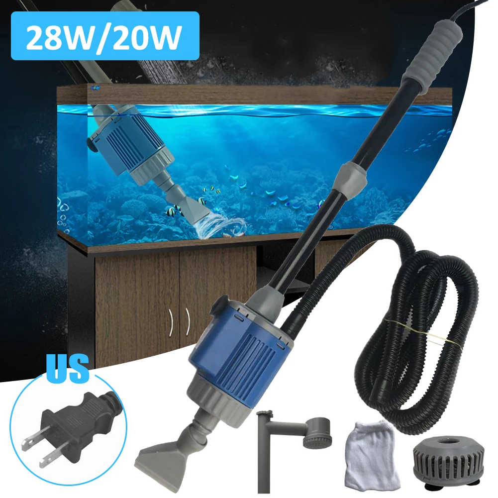 20/28W Aquarium Fish Tank Electric Water Change Pump Aquarium Cleaning Tool Water Changer Gravel Cleaner Filter Pump
20/28W Aquarium Fish Tank Electric Water Change Pump Aquarium Cleaning Tool Water Changer Gravel Cleaner Filter Pump
