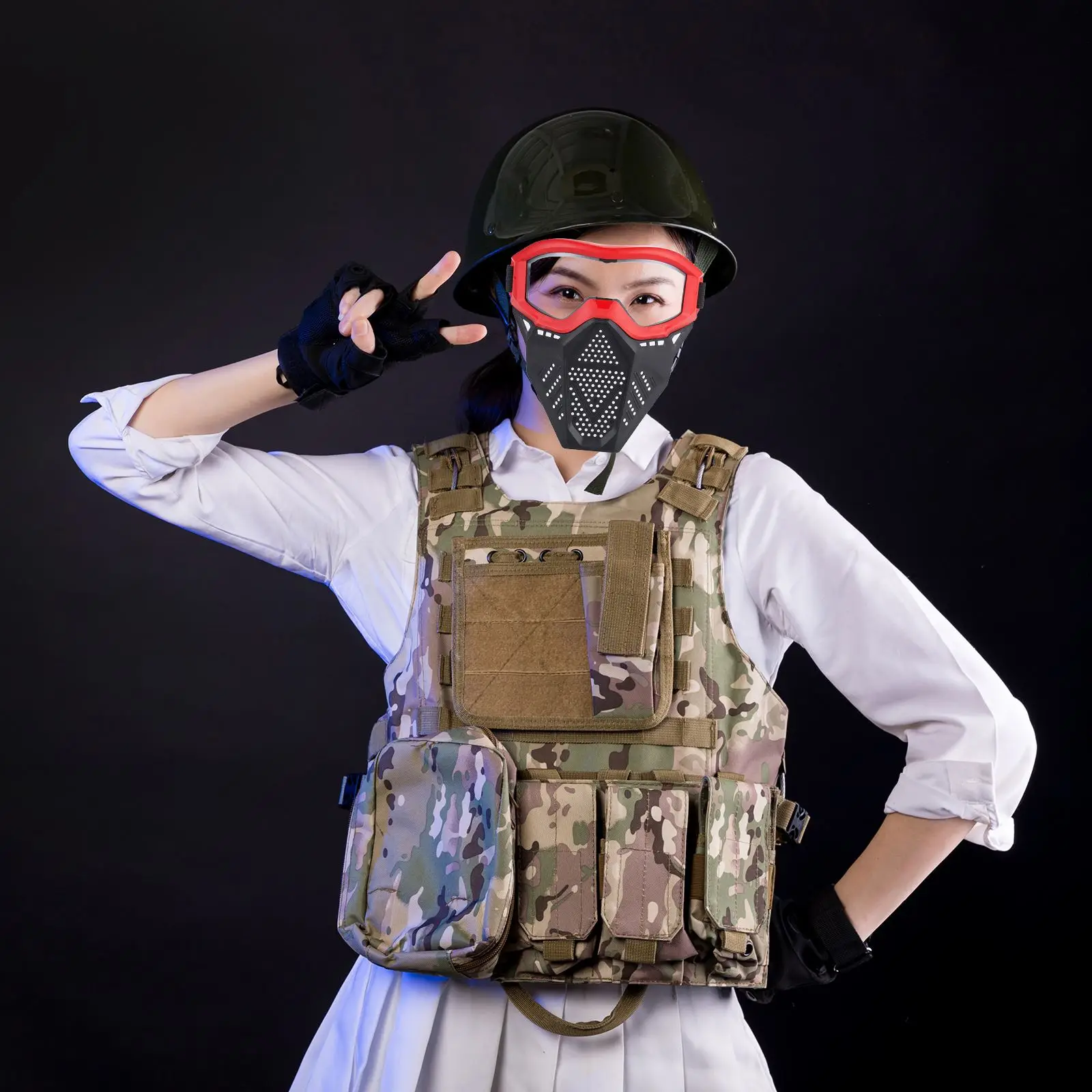 Protective Equipment Mask Protective Mesh Face Mask Multifunctional Shooting Shooting Cosplay Mask Protective Mesh Face Mask
Protective Equipment Mask Protective Mesh Face Mask Multifunctional Shooting Shooting Cosplay Mask Protective Mesh Face Mask
