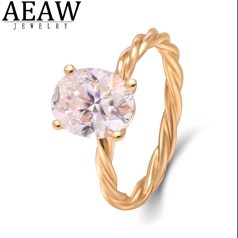 AEAW Fashion Jewelry Engagement Rings Oval Moissanite Solid 18k Yellow Gold 2.0ct 7x9mm DF Color For Women Gifts wedding
AEAW Fashion Jewelry Engagement Rings Oval Moissanite Solid 18k Yellow Gold 2.0ct 7x9mm DF Color For Women Gifts wedding