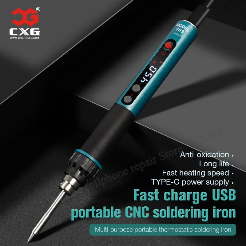 Электрический паяльник с ЧПУ DES 68TE USB антистатический умный инструмент для
