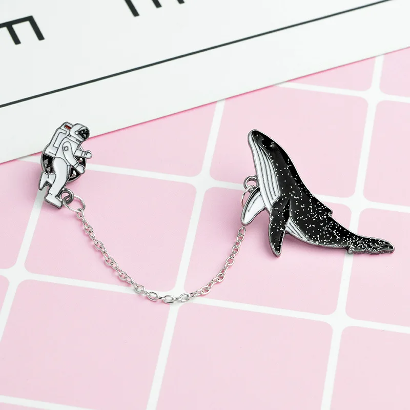 Fashion Cartoon Brooch Fish Badges Astronaut Dolphin Shark Whale Origami Crane Enamel Pins Denim Bag Marine Animal Jewelry
Fashion Cartoon Brooch Fish Badges Astronaut Dolphin Shark Whale Origami Crane Enamel Pins Denim Bag Marine Animal Jewelry
