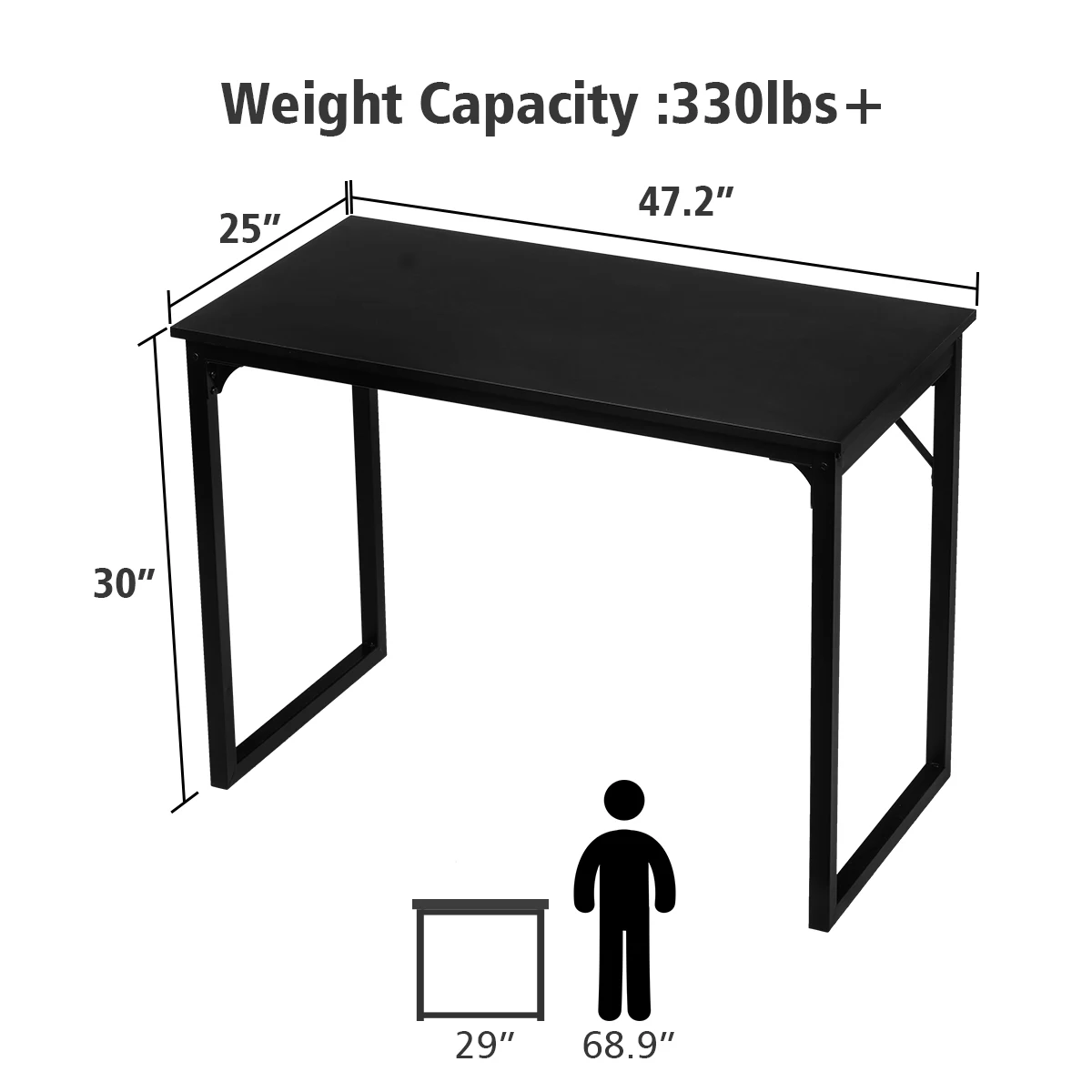 DOUXLIFE 43" Computer Desk Wide Desktop Office Desk Waterproof Steel Frame Laptop Table Modern Study Table Home Office furniture
DOUXLIFE 43" Computer Desk Wide Desktop Office Desk Waterproof Steel Frame Laptop Table Modern Study Table Home Office furniture