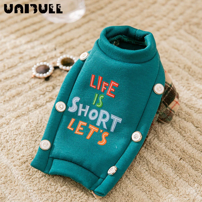 Pet Clothes New Cat Autumn Tide Cool Stitching Plaid Sweater Small Dog Dog Two-legged Cat Cat Suit Little Animal Clearance
Pet Clothes New Cat Autumn Tide Cool Stitching Plaid Sweater Small Dog Dog Two-legged Cat Cat Suit Little Animal Clearance