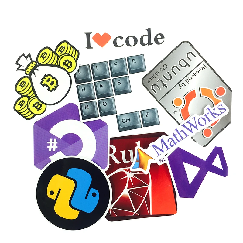 23 шт./лот интернет-Java Js Php Html облачный Docker язык программирования биткоина логотип
