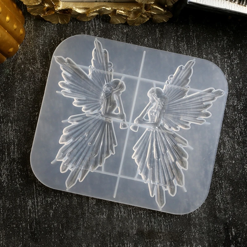 Crystal Epoxy Resin Mold Girl with Flute Angel Mirror Shiny Silicone Mould DIY Crafts Decorations Ornaments Casting Tool
Crystal Epoxy Resin Mold Girl with Flute Angel Mirror Shiny Silicone Mould DIY Crafts Decorations Ornaments Casting Tool