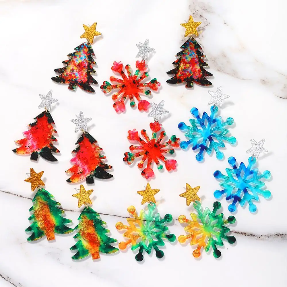 Explosive Earrings Personality Creative Star Christmas Tree Snowflake Earrings Christmas Gifts
Explosive Earrings Personality Creative Star Christmas Tree Snowflake Earrings Christmas Gifts