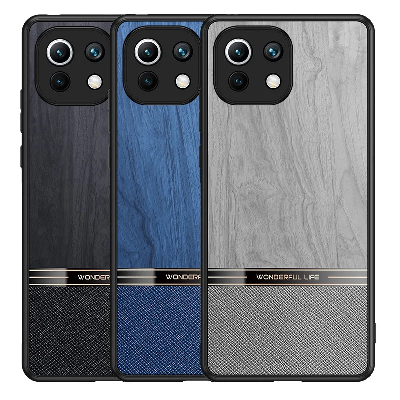 PU Leather wood Case for Xiaomi mi 11 Lite Case mi11 Ultra Fashion Slim Protect camera Back Cover For Xiaomi 11 Redmi K40 Fundas
PU Leather wood Case for Xiaomi mi 11 Lite Case mi11 Ultra Fashion Slim Protect camera Back Cover For Xiaomi 11 Redmi K40 Fundas
