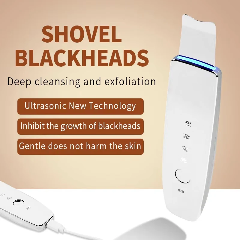 Doddohome Ultrasonic Facial Skin Scrubber Cleaner Ion Acne Blackhead Remover Peeling Shovel Cleaner Facial Massager Skin Care
Doddohome Ultrasonic Facial Skin Scrubber Cleaner Ion Acne Blackhead Remover Peeling Shovel Cleaner Facial Massager Skin Care
