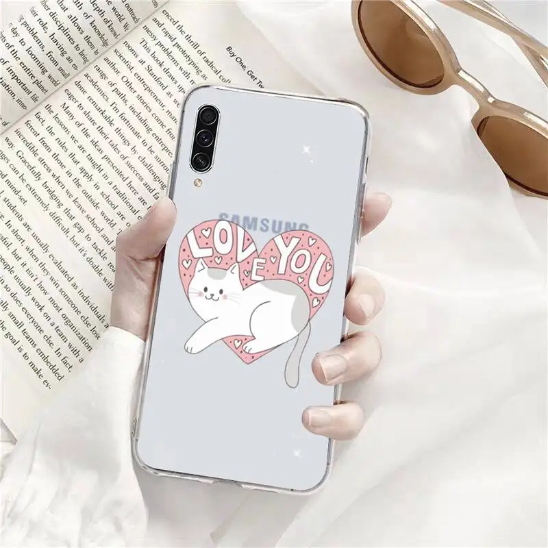 Creative white Cute cartoon cat Phone Case Transparent Clear For Samsung Galaxy A71 A21s S8 S9 S10 plus note 20 ultra
Creative white Cute cartoon cat Phone Case Transparent Clear For Samsung Galaxy A71 A21s S8 S9 S10 plus note 20 ultra