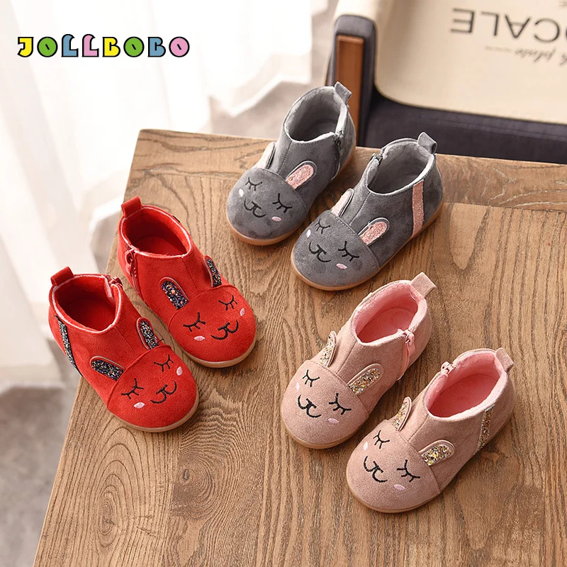 Baby Girls Shoes Winter Warm Snow Boots Autumn Fashion Cartoon Rabbit Side Zip Little Girls Boots Ankle Baby Cotton Shoes
Baby Girls Shoes Winter Warm Snow Boots Autumn Fashion Cartoon Rabbit Side Zip Little Girls Boots Ankle Baby Cotton Shoes