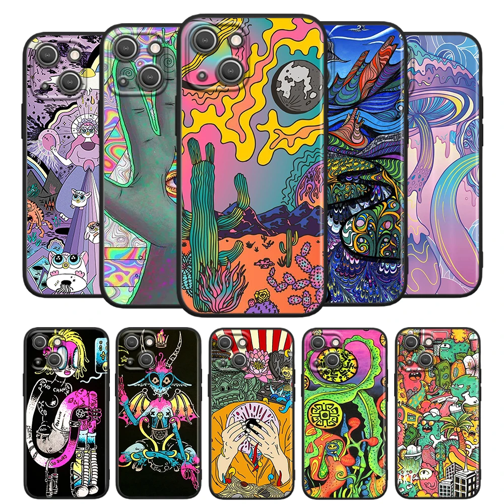 Psychedelic Trippy Colourful for Apple iPhone 13 12 Pro Max Mini 11 Pro XS Max X XR 6 7 8 Plus 5S SE2020 Soft Black Phone Case
Psychedelic Trippy Colourful for Apple iPhone 13 12 Pro Max Mini 11 Pro XS Max X XR 6 7 8 Plus 5S SE2020 Soft Black Phone Case