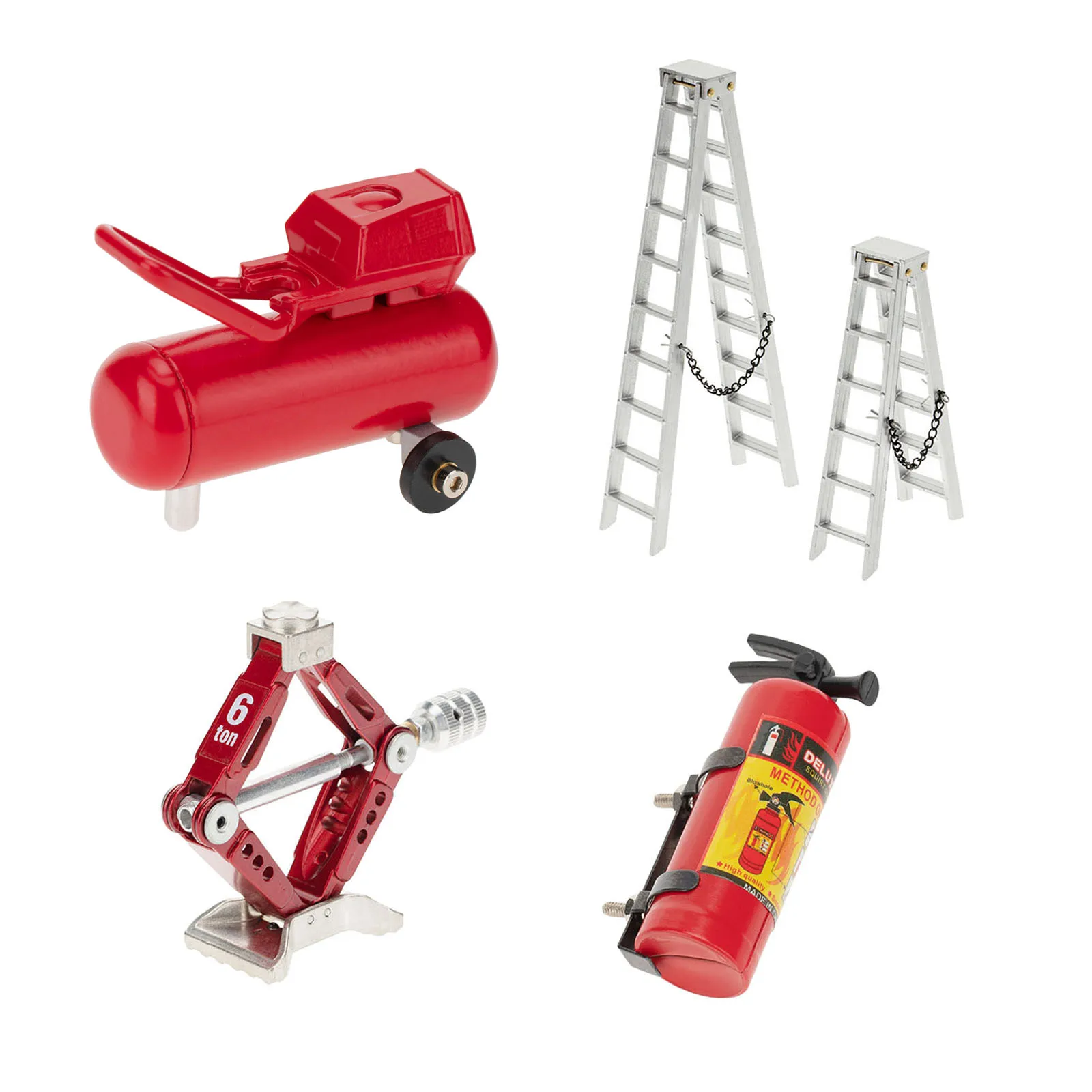 Мини-Огнетушитель, лестница, ножничный домкрат, воздушный насос, модель игрушки для 1/10 RC Rock Crawler
Мини-Огнетушитель, лестница, ножничный домкрат, воздушный насос, модель игрушки для 1/10 RC Rock Crawler