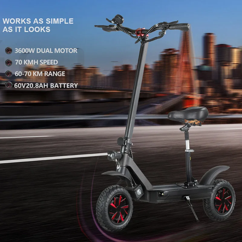 Electric Scooters Single Motor Foldable Electric Bicycle Wireless Controller Two Wheel Electric Scooter Kick Scooter with Seat 
Electric Scooters Single Motor Foldable Electric Bicycle Wireless Controller Two Wheel Electric Scooter Kick Scooter with Seat