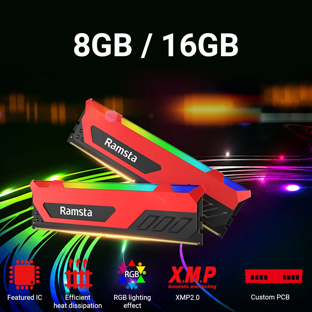 Оперативная память sta, 8 ГБ/16 ГБ, RGB-подсветка DDR4 3200 МГц, Wolverine XMP2.0, оперативная память для настольного ПК, компьютера, офиса, дома
Оперативная память sta, 8 ГБ/16 ГБ, RGB-подсветка DDR4 3200 МГц, Wolverine XMP2.0, оперативная память для настольного ПК, компьютера, офиса, дома