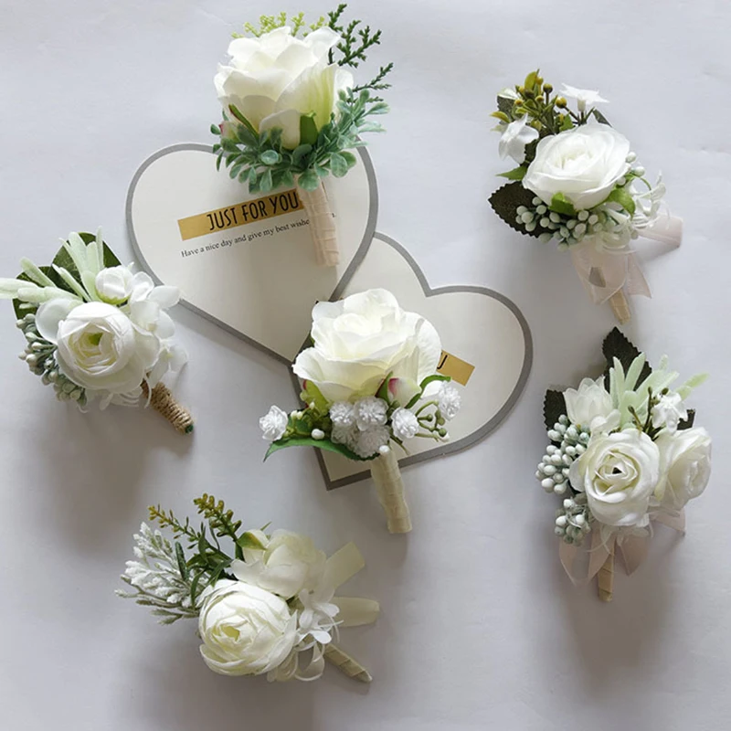 Wedding Brooch Wrist Brooch Bracelet Bridesmaid Man Bridegroom Brooch Best Man White Silk Rose Wedding Pparty Wedding Supplies
Wedding Brooch Wrist Brooch Bracelet Bridesmaid Man Bridegroom Brooch Best Man White Silk Rose Wedding Pparty Wedding Supplies