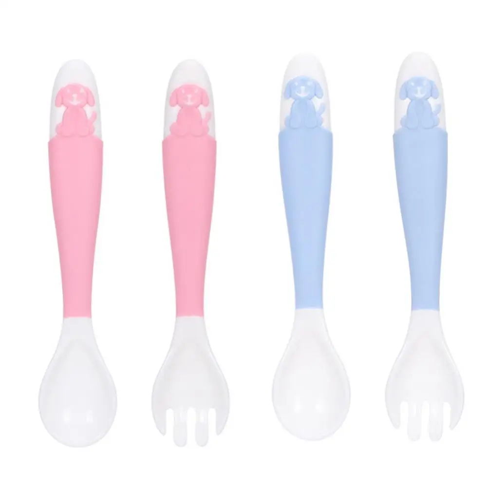 Прекрасный Пёс из мультфильма для маленьких детей TPE Безопасность Материал гладкий дизайн мягкие гибкие Еда кормления ложка, вилка, столовы... 
Прекрасный Пёс из мультфильма для маленьких детей TPE Безопасность Материал гладкий дизайн мягкие гибкие Еда кормления ложка, вилка, столовы...