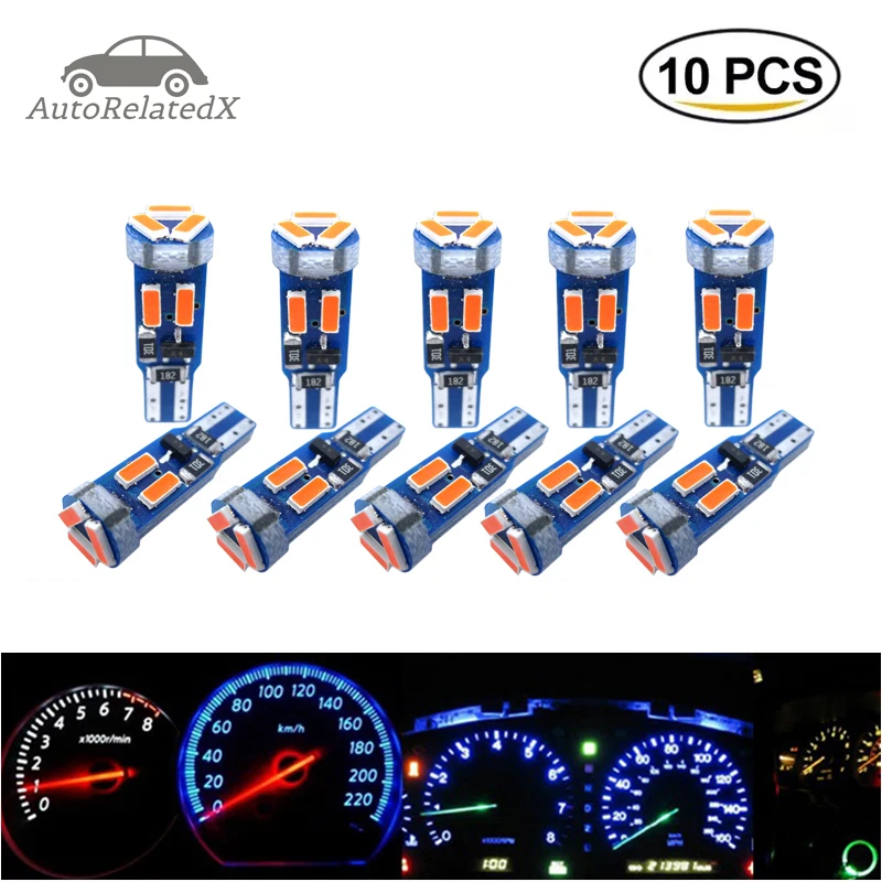 10 Pcs T5 W1.2W 37 73 74 286 2721 LED Car Interior Light Auto Side Wedge Light T5 LED Dashboard Gauge Instrument Lamp Bulbs
10 Pcs T5 W1.2W 37 73 74 286 2721 LED Car Interior Light Auto Side Wedge Light T5 LED Dashboard Gauge Instrument Lamp Bulbs