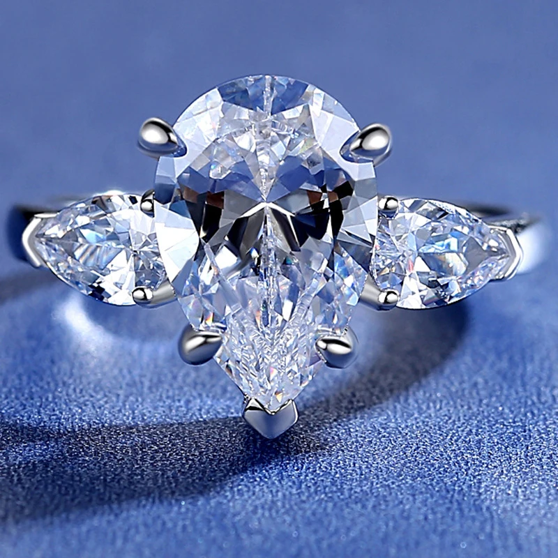 BOEYCJR S925 серебро 7A Цирконий грушевидной огранки 4ct 8*12 мм Изящные Ювелирные изделия Элегантные бриллиантовые кольца для женщин обручальные подарки anillo
BOEYCJR S925 серебро 7A Цирконий грушевидной огранки 4ct 8*12 мм Изящные Ювелирные изделия Элегантные бриллиантовые кольца для женщин обручальные подарки anillo