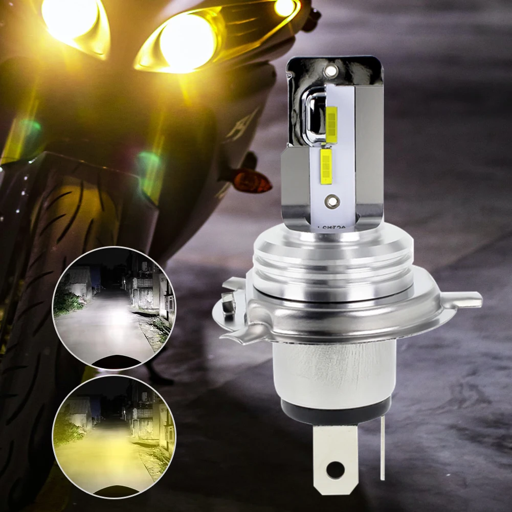 1Pc H4 H6 Motorcycle LED Headlight Bulb 18W 3000K/6000K High/Low Beam Light Bulb Fog Light Headlamp Motorcycle Accessories
1Pc H4 H6 Motorcycle LED Headlight Bulb 18W 3000K/6000K High/Low Beam Light Bulb Fog Light Headlamp Motorcycle Accessories